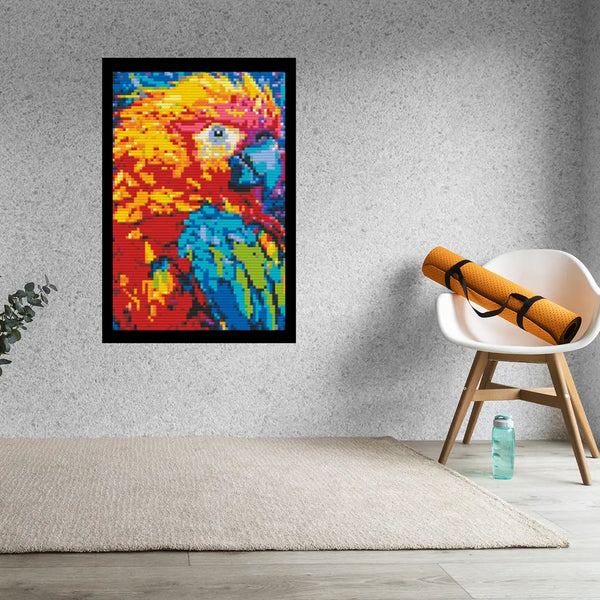 Abstract-Parrot-Bricked-Mosaic