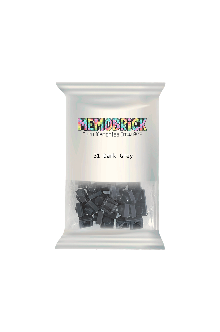 Bag of Bricks - Dark Grey 31 - Memobrick