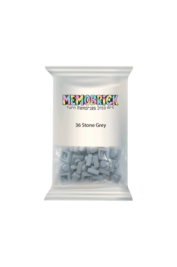 Bag of Bricks - Stone Grey - Memobrick