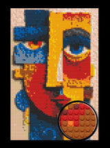 Cubist Face Brick Mosaic Art Kit - 20x30 in DIY Wall Decor — photo 1