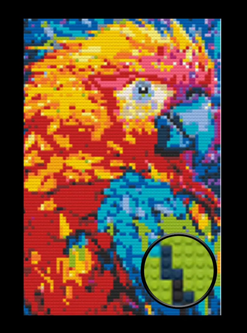Big Perler Bead Parrot Parrot Perler Bead Patterns 3d Parrot