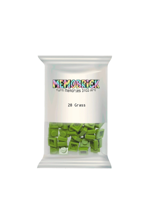 Bag of Bricks - Grass 28 - Memobrick