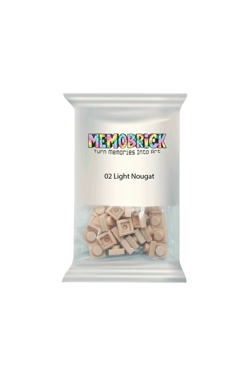 Bag of Bricks Light Nougat-02 - Memobrick