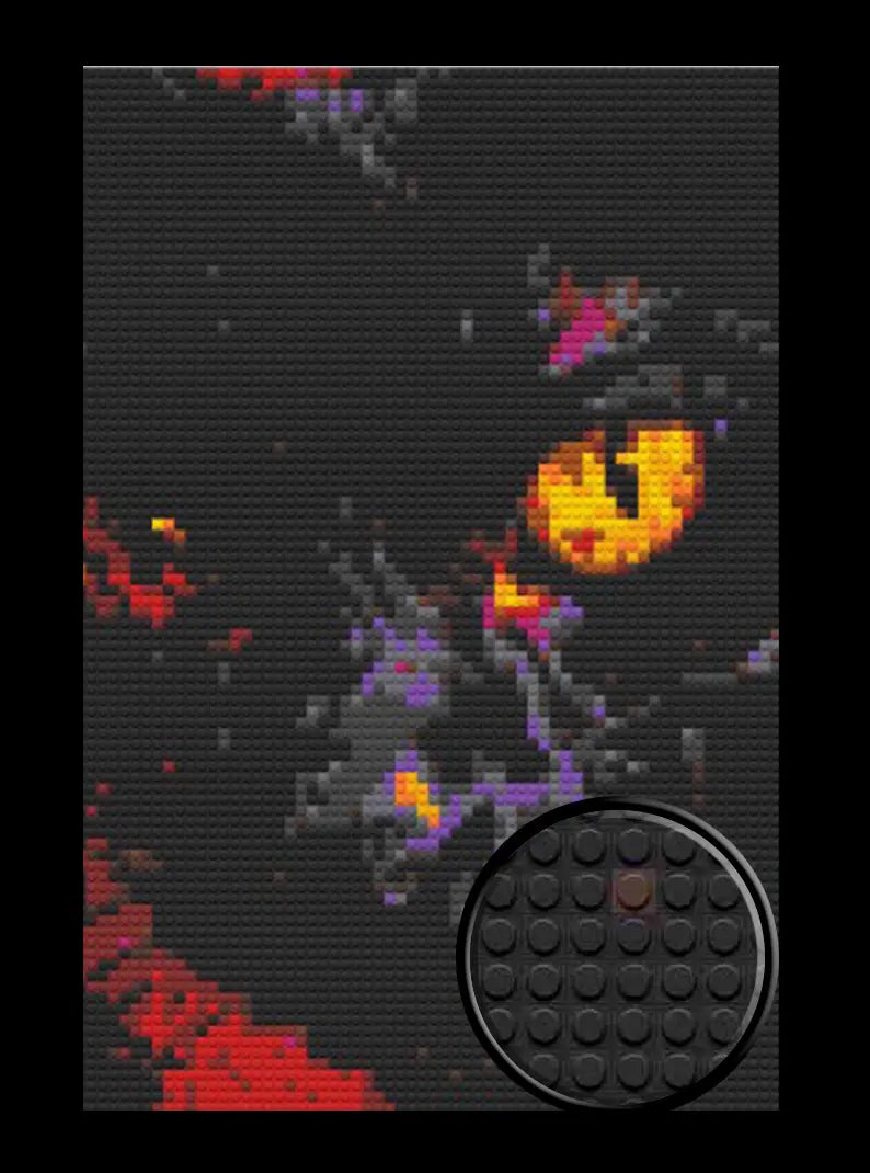 Black Cat Bricked Mosaic Home Decor 20x30" - Memobrick