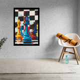 Chess Pieces Brick Mosaic Art Kit - 20x30 in DIY Wall Decor — photo 2