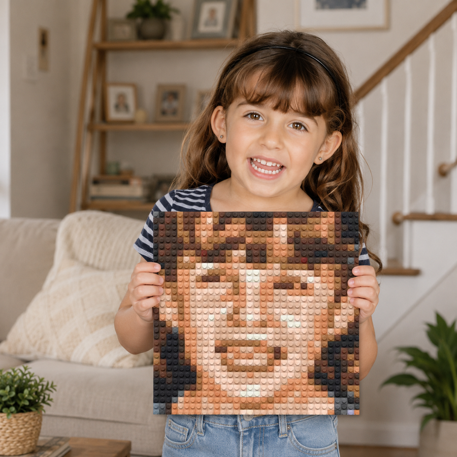 Custom Bricked Mosaic 10x10" (one face only)