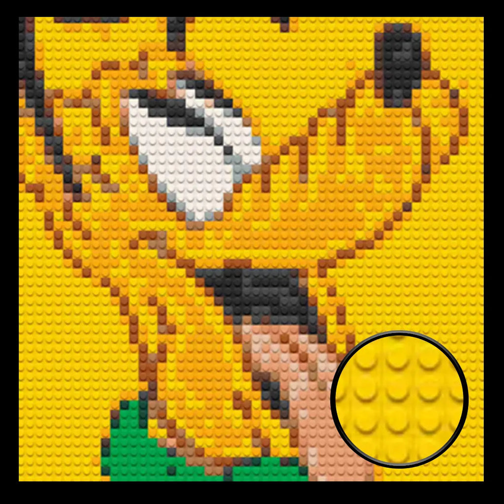 Disney Pluto Decor Art Piece Bricked Mosaic 16x16