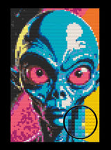 Pop Art Alien Brick Mosaic Art Kit - 20x30 in DIY Wall Decor — photo 1