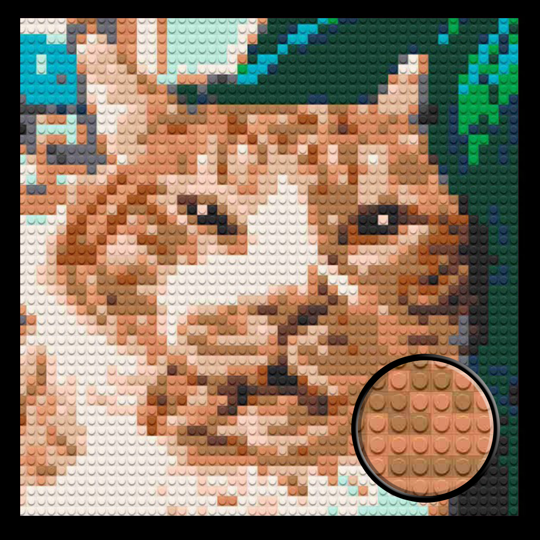 Funny-Cat-Selfie-Home-Decoration-Bricked-Mosaic-Portrait-16x16