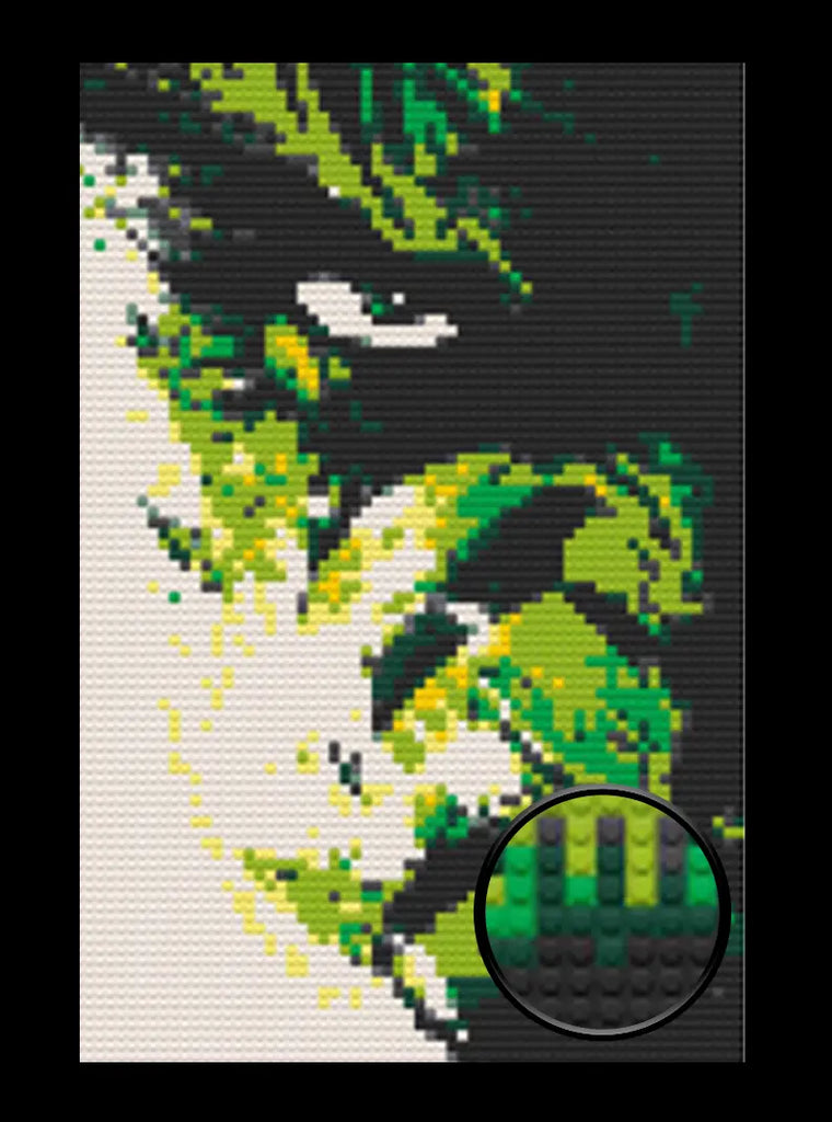 Hulk Bricked Mosaic Home Decor 20x30