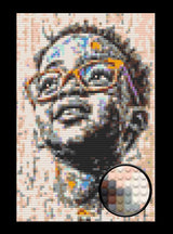 Kid in Glasses Street Art Brick Mosaic Art Kit - 20x30 in DIY Wall Decor — photo 1