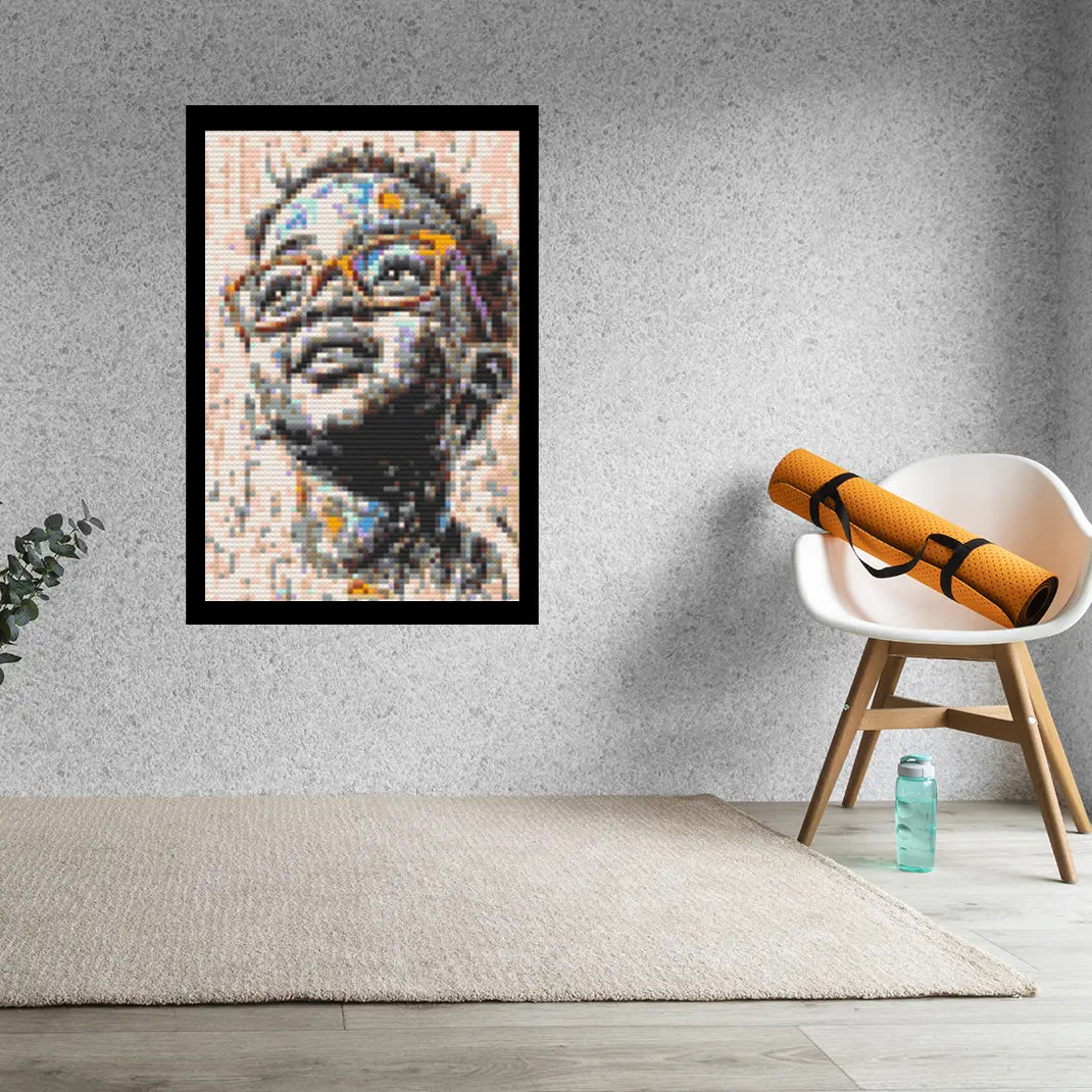 Kid Abstract Bricked Mosaic Home Decor 20x30" Memobrick