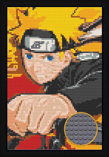 NARUTO BRICKED MOSAIC PORTRAIT 20X30 Memobrick