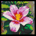 Pink-Lily-Flower-Home-Decoration-Bricked-Mosaic-Portrait-16x16