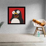 Shocked Penguin Home decoration Bricked Mosaic Portrait 16x16" — photo 2