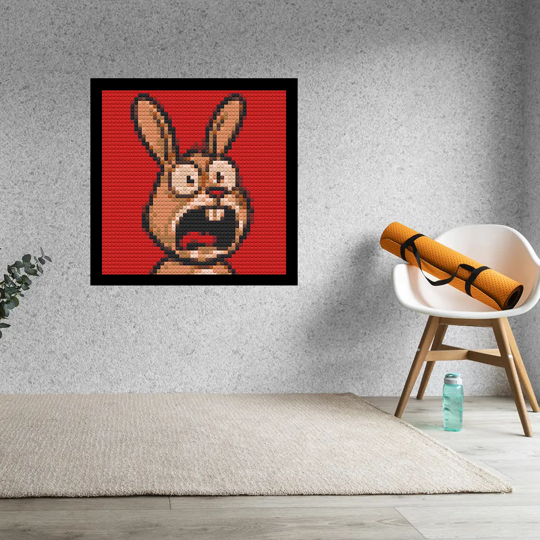 Shocked-Rabbit-Home-Decoration-Bricked-Mosaic-Portrait-16x16