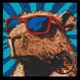 Swag Capybara  Home Decor Bricked Mosaic Portrait 20x20 — photo 1
