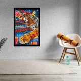 Tiger Abstract Bricked Mosaic Home Decor 20x30" — photo 2