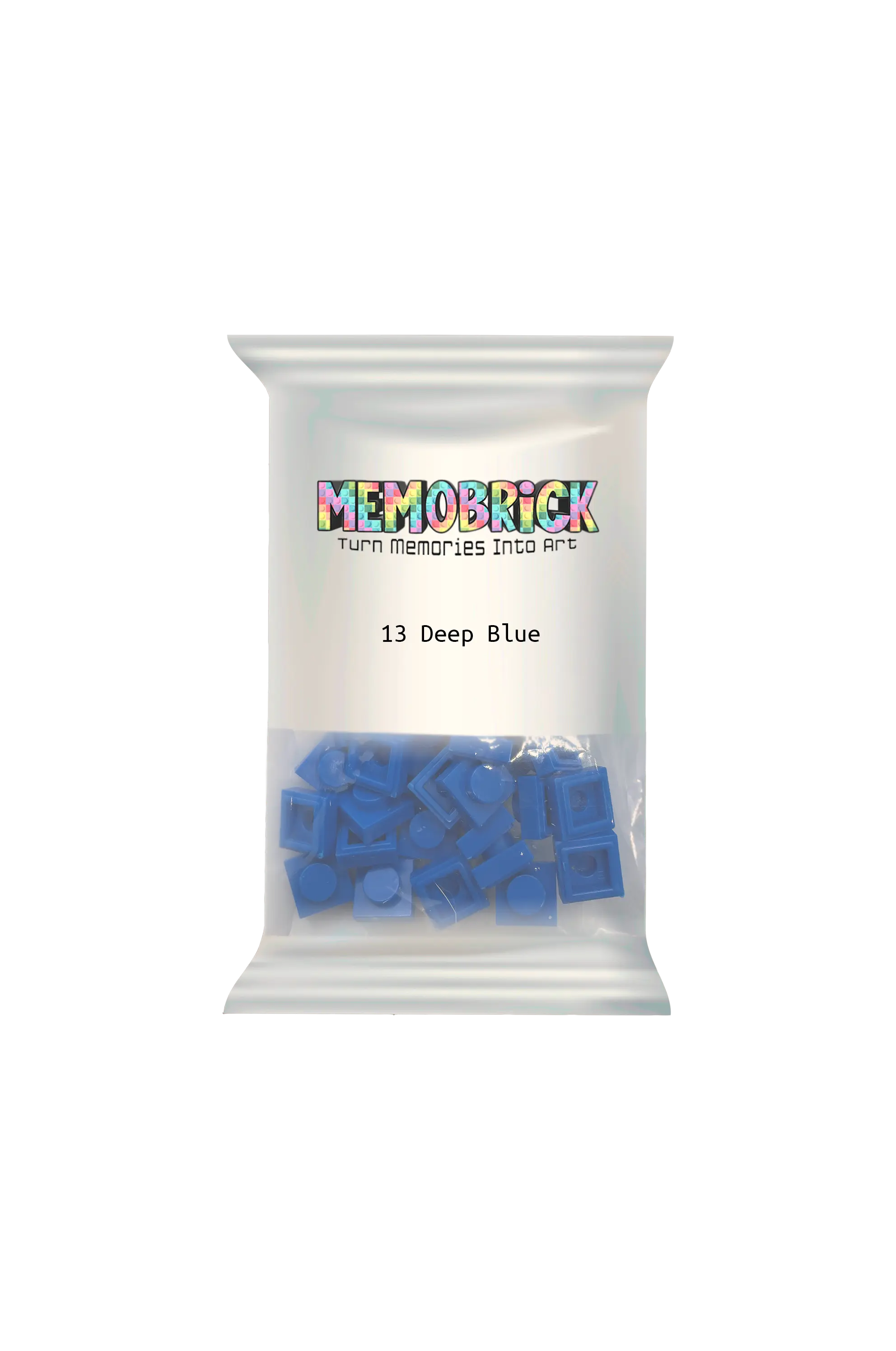 Bag of Bricks- Deep Blue 13 Memobrick