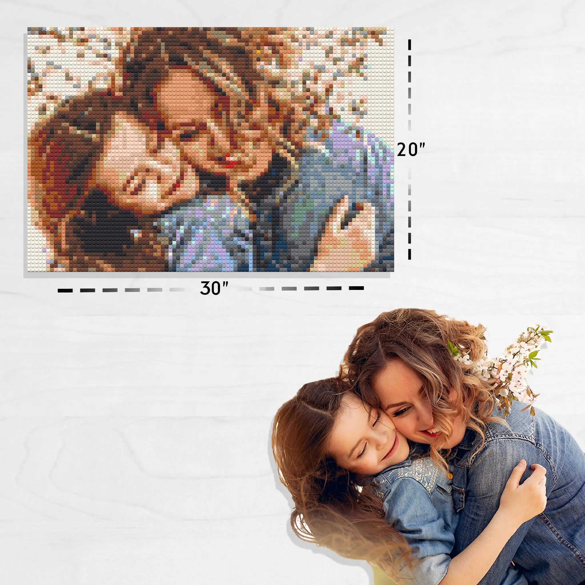  Personalized Mosaic Portrait Custom Building Kit