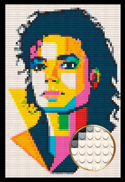 Bricked Mosaic Portrait 20x30" - Memobrick