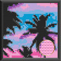 Bricked Mosaic 16x16" PALMS SUNSET - Memobrick